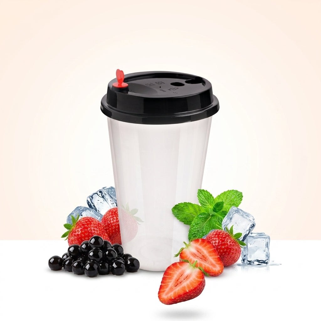 12oz Tumbler Injection Glass with Sipper Lid