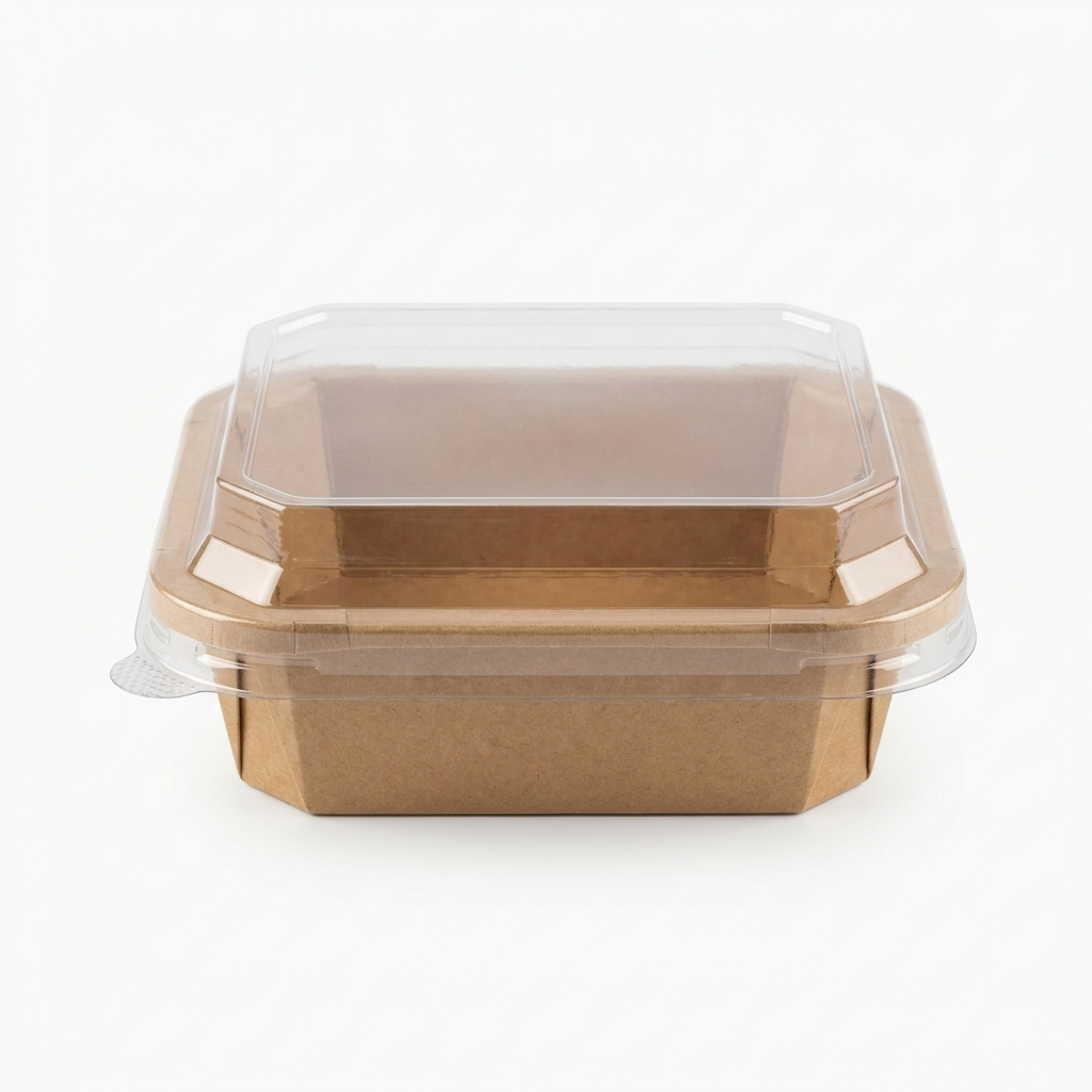 Kraft Square Box with Lid