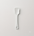 Ice Cream White Plastic Cut Spoon