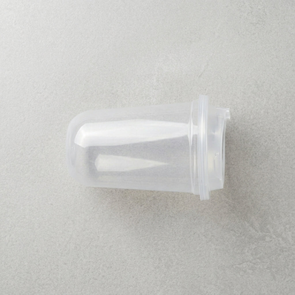 16oz U-Shape Glass with Sipper Flap Lid