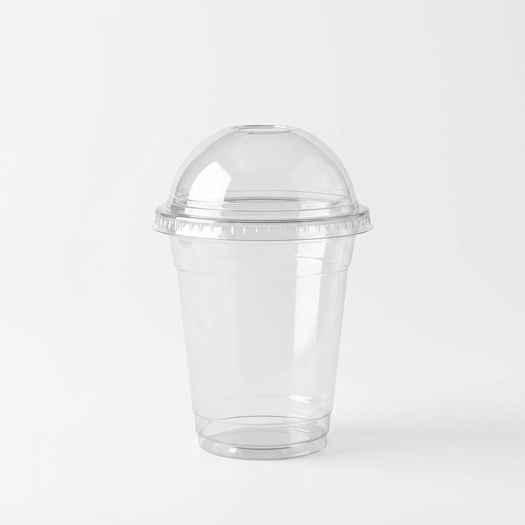 12oz PET Glass with Dome Lid