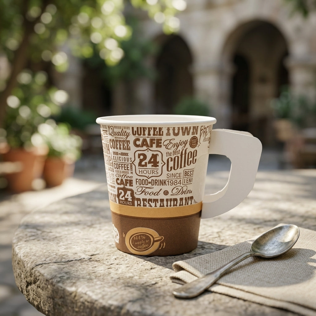 6oz Paper Cup with Handle