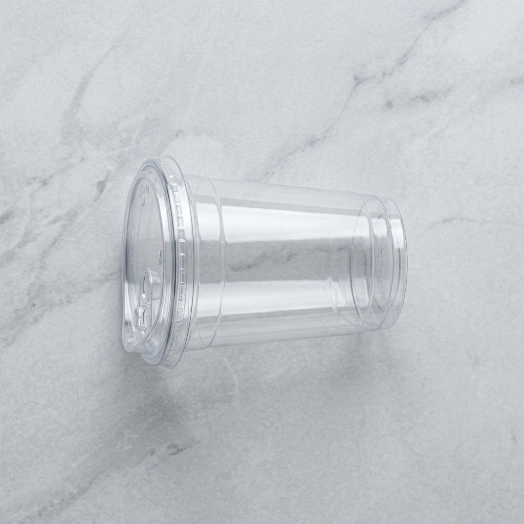 12oz PET Glass with Sipper Lid