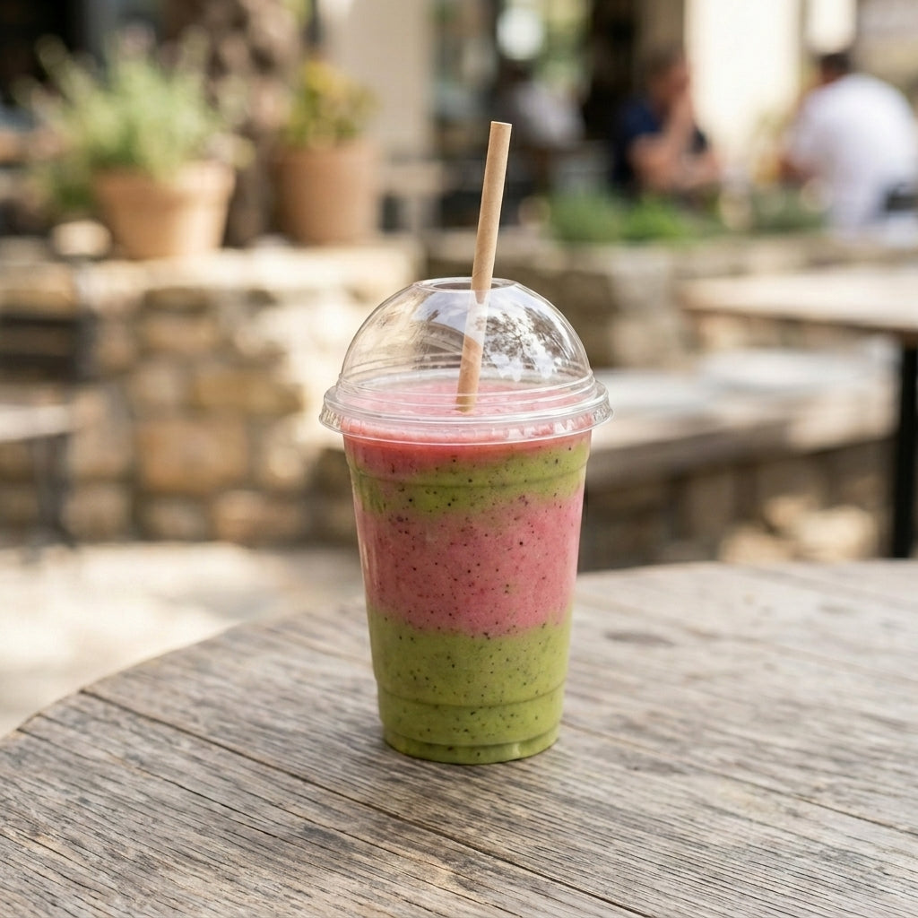 12oz PET Glass with Dome Lid