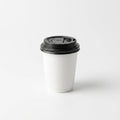 6oz Double Wall White Plain Paper Cup with Lid