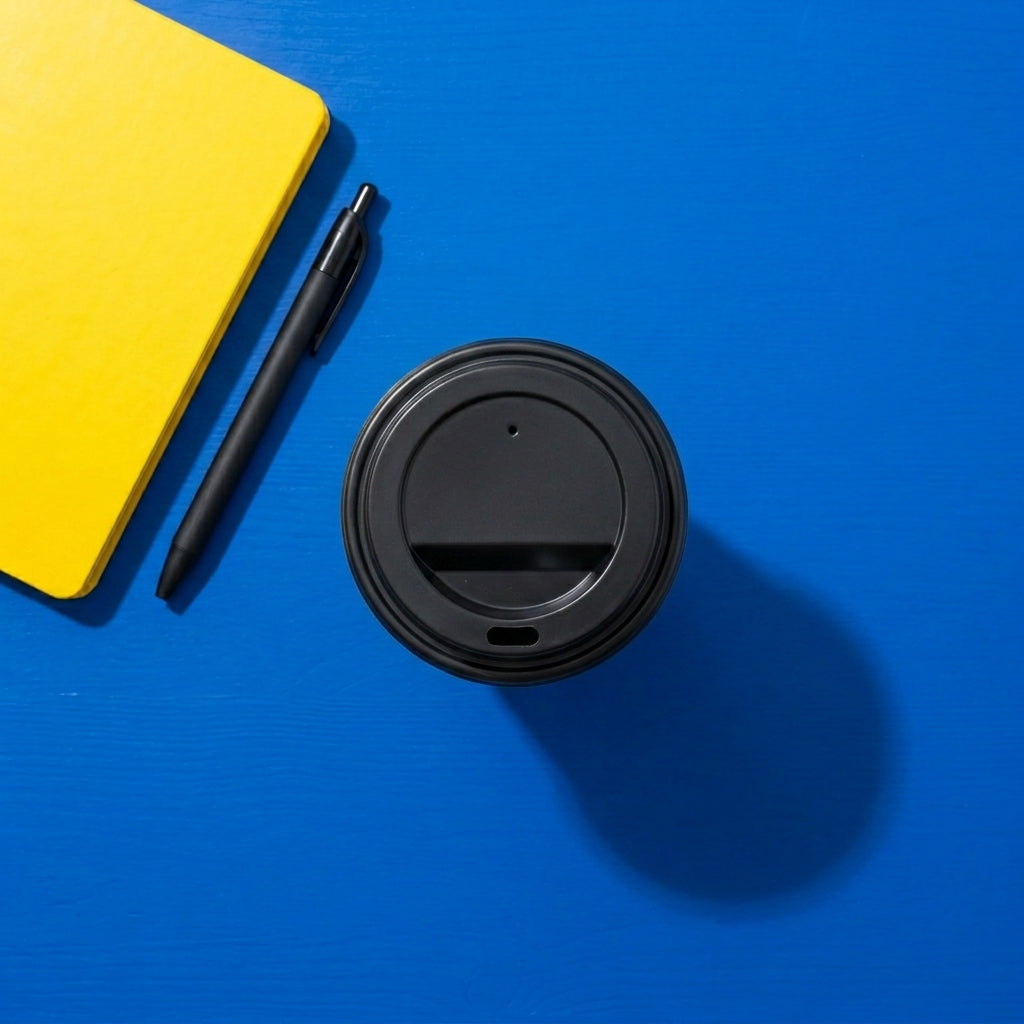 6oz Double Wall White Plain Paper Cup with Lid
