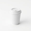 8oz Double Wall White Plain Paper Cup with Lid