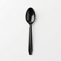 Black Plastic Spoon