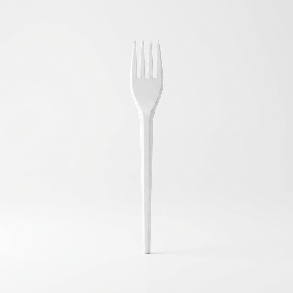 White Plastic Fork