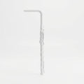 6mm White Bend Plastic Straw with Wrap