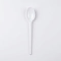 Long Handle White Plastic Spoon