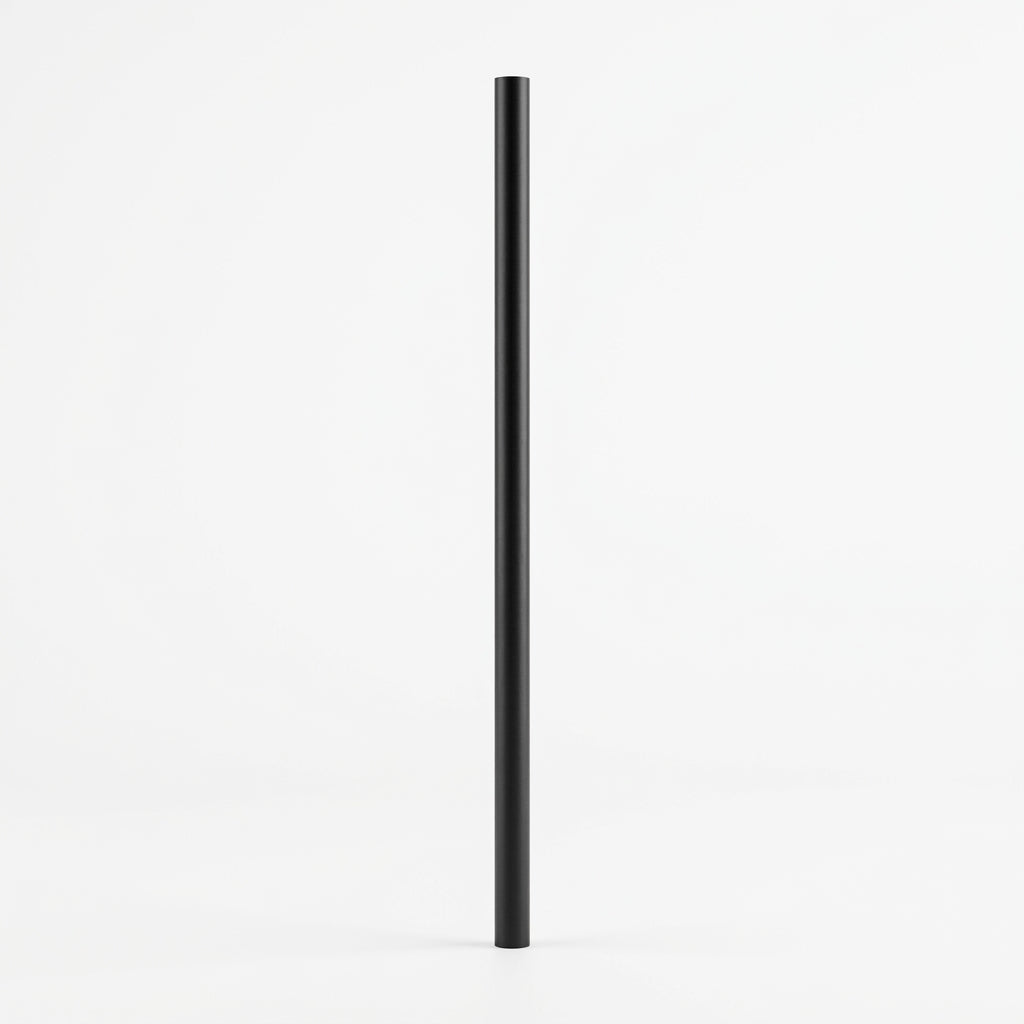 8mm Black Plastic Straw for Coffee & Shake