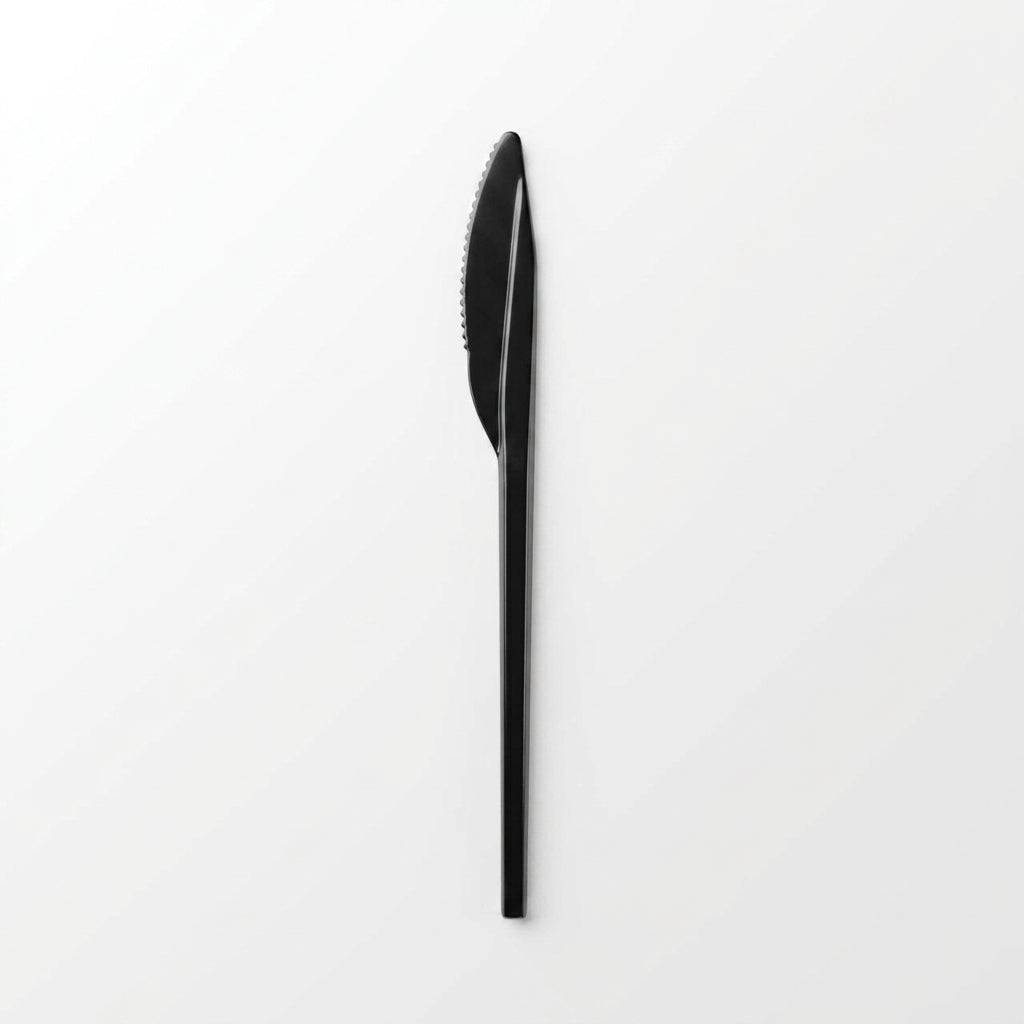 Black Plastic Knife