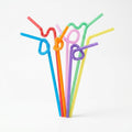 6mm Multi Color Magic Bend Plastic Straw for Juice