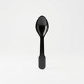Alpine Dessert Black Plastic Spoon