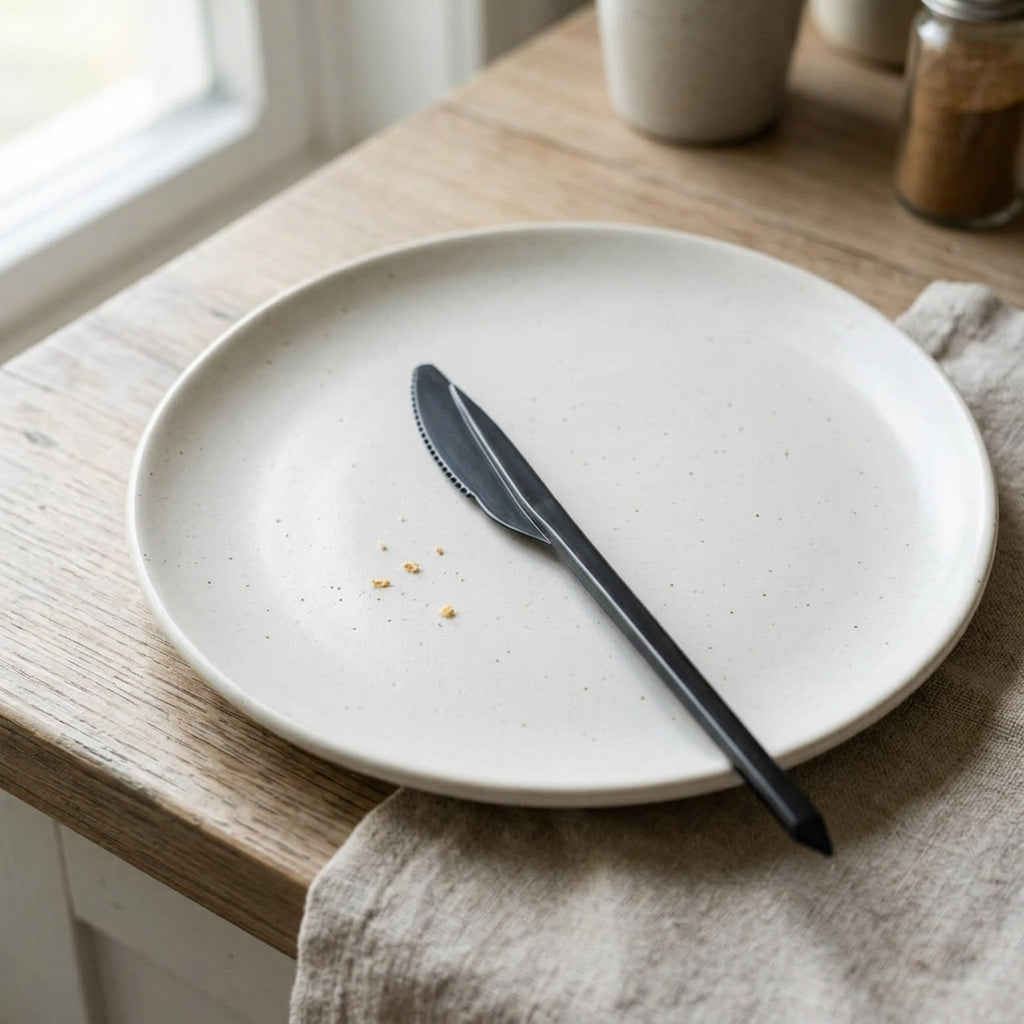 Black Plastic Knife
