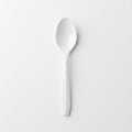 White Plastic Spoon