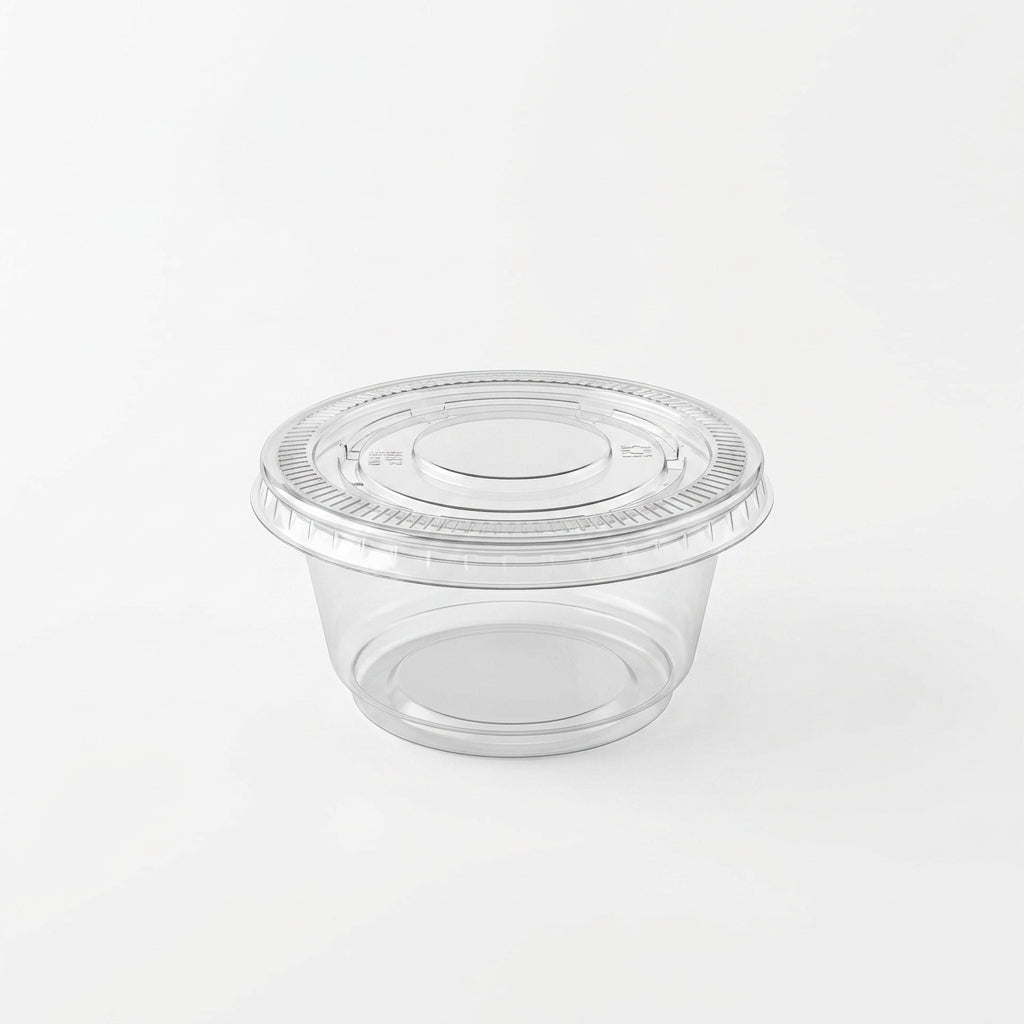 200ml Transparent Plastic Bowl with Lid