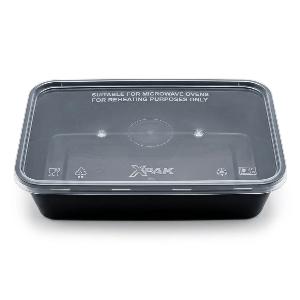 500ml Black Plastic Container