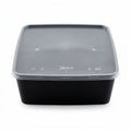 2000ml Black Plastic Container