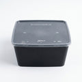 3000ml Black Plastic Container