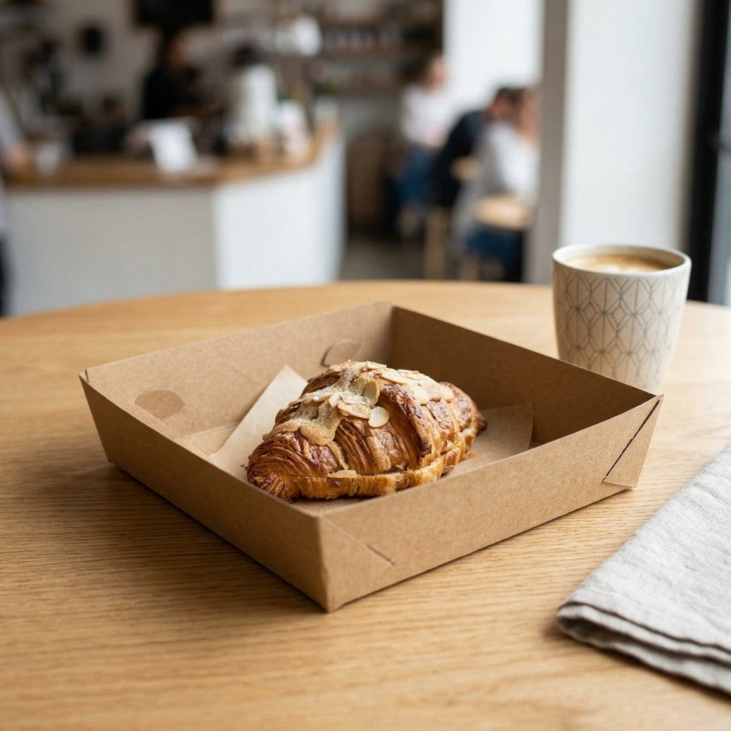Kraft Tray Square