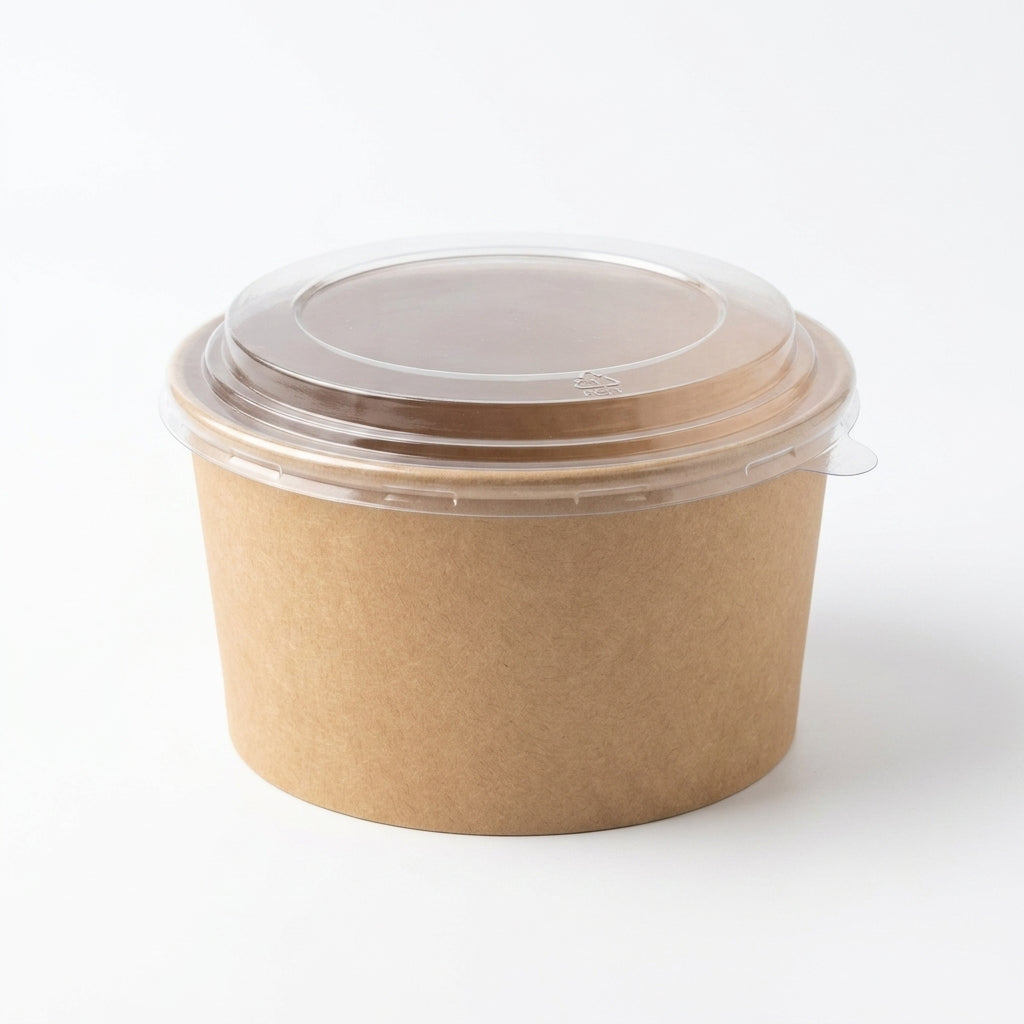 1000ml Kraft Paper Bowl with Lid Eco-Friendly