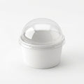 100ml Double Scoop White Paper Cup with Lid