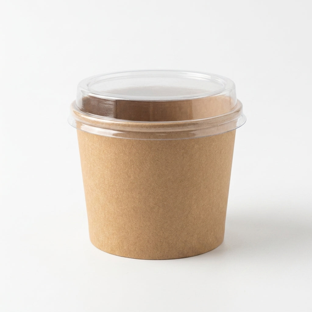 400ml Kraft Paper Bowl with Lid