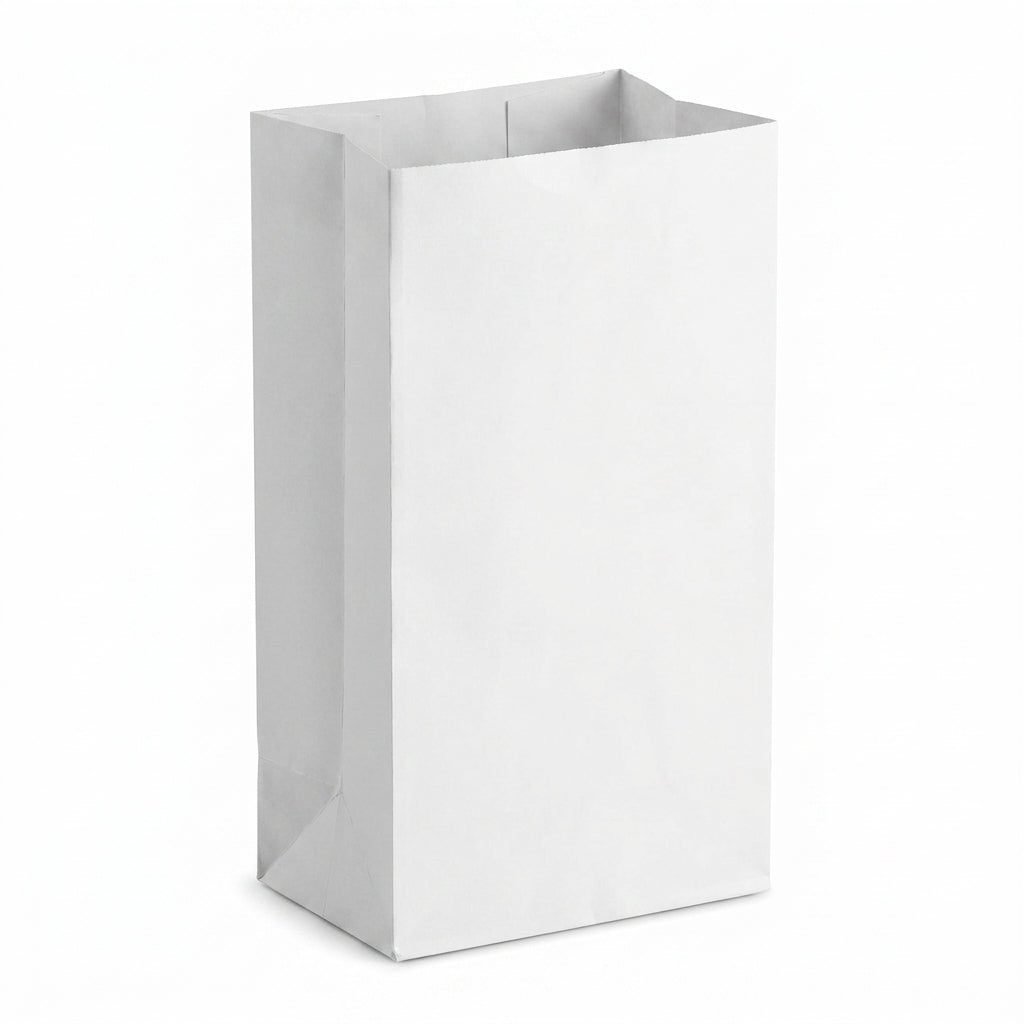 Paper Bag Single White Takeaway