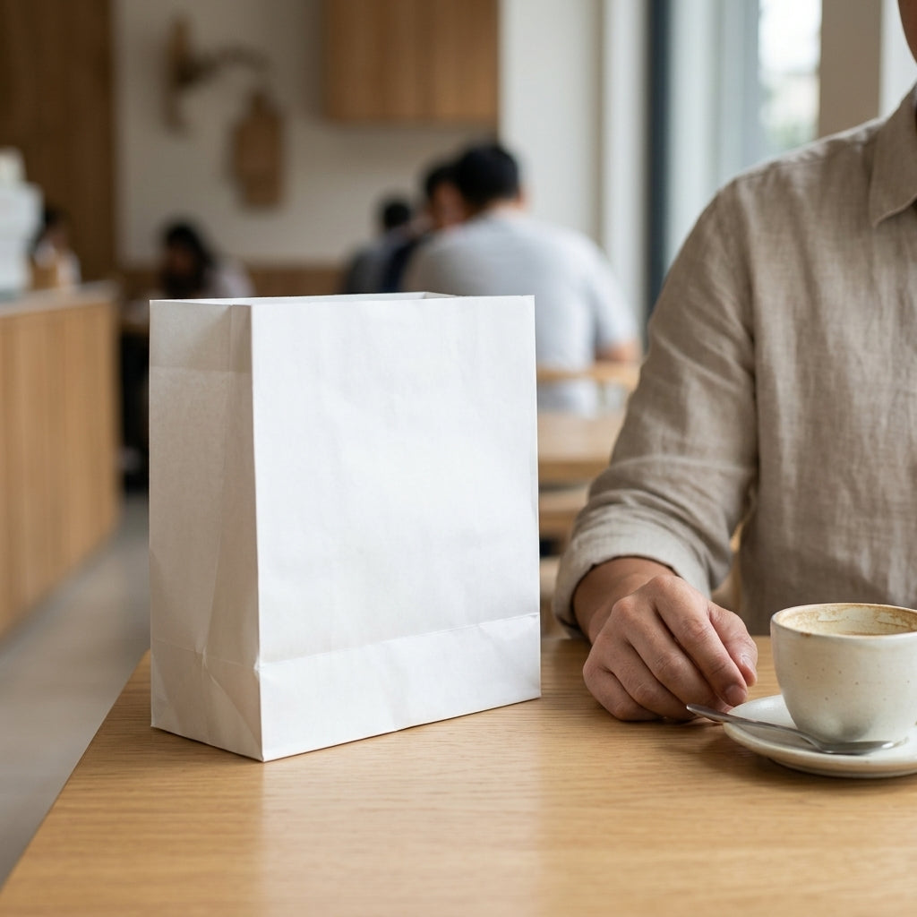 Paper Bag Double White Takeaway