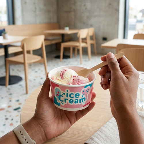 100ml Double Scoop Icecream Paper Cup