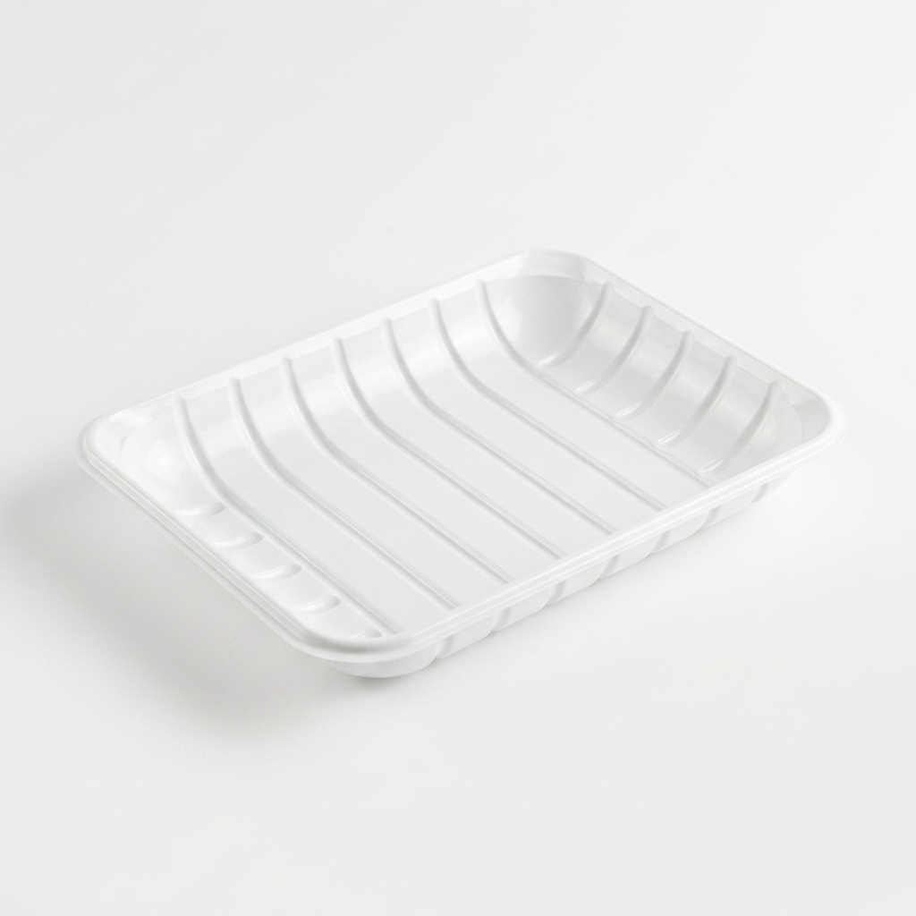0.5kg Plastic Tray White