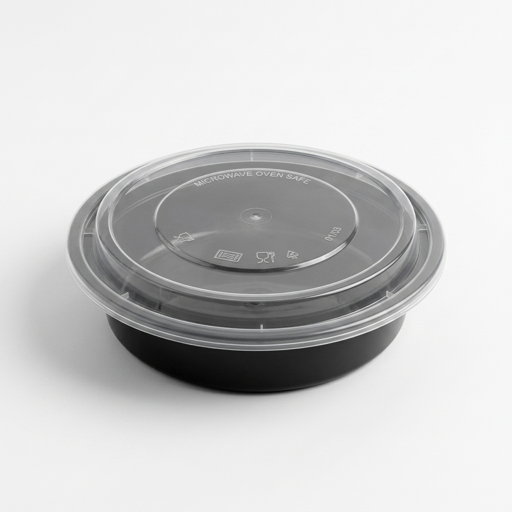 SP-24 Black Plastic Bowl 24oz