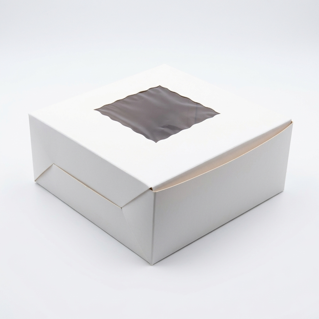White Cake Box 3 Pound 9x9x4