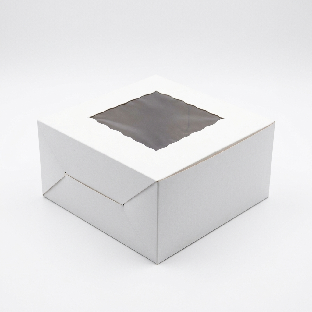 White Cake Box 2 Pound 8x8x4