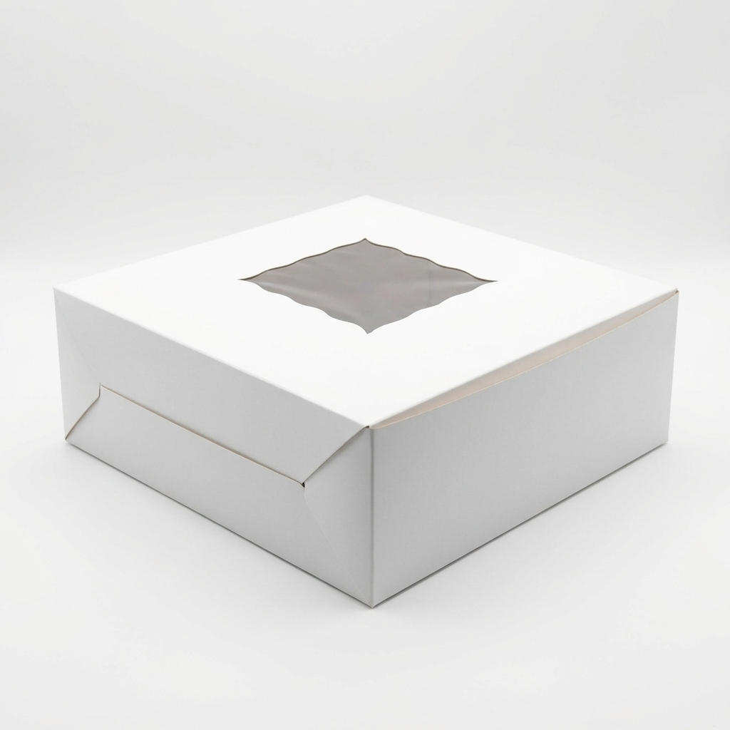 White Cake Box 4 Pound 12x12x4
